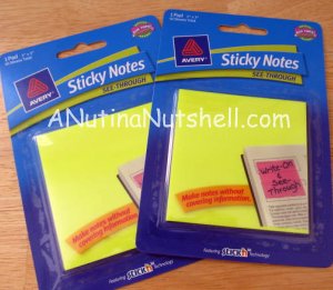 Avery See-Through Sticky Notes - Transparency IS Everything! + Giveaway ...