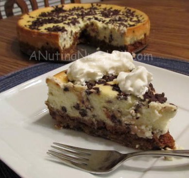 Chocolate chip cookie dough cheesecake