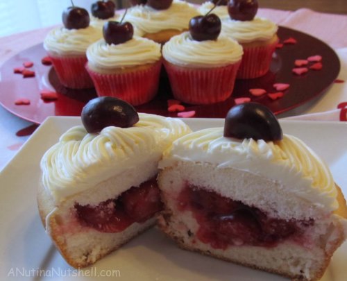 cherries in a cloud cupcakes
