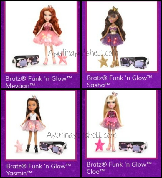 bratz funk n glow sasha