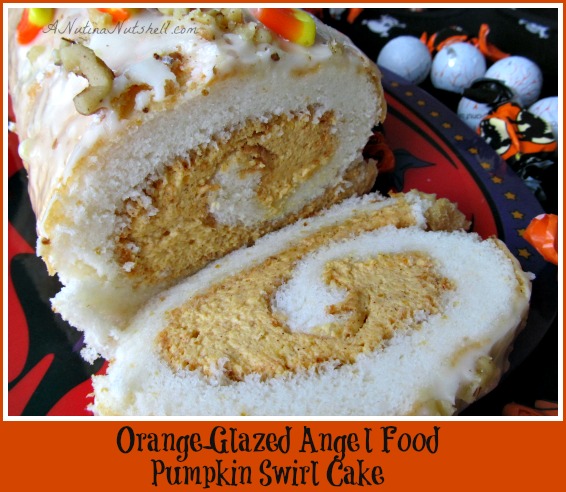 Orange-Glazed-Angel-Food-Pumpkin-Swirl-Cake