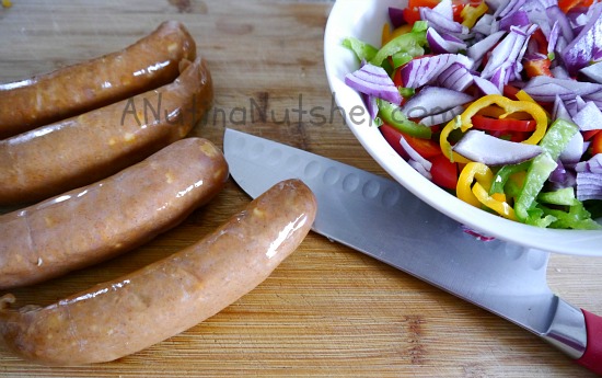 apple gouda sausage and veggies