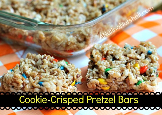 Cookie-Crisped Pretzel Bars #recipe #Biscoff