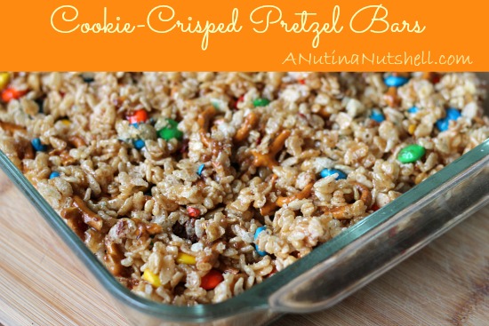 Cookie-crisped pretzel bars_#recipe