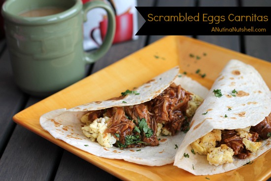 Scrambled Eggs Carnitas recipe