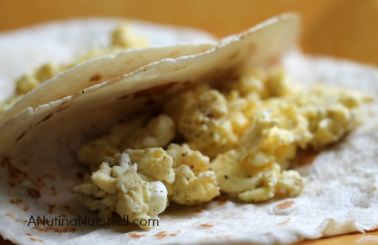 scrambled eggs tortillas