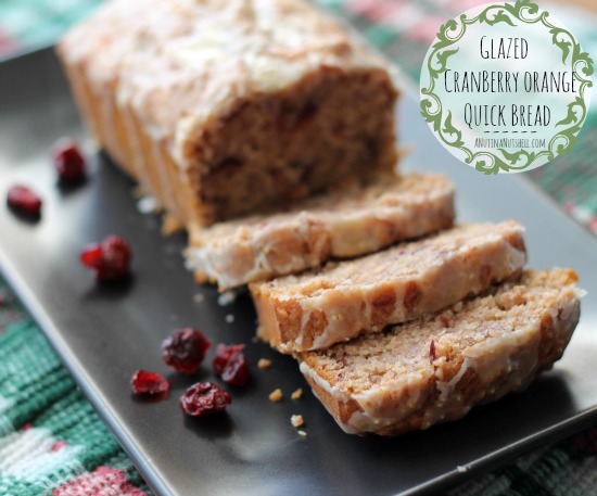 Glazed Cranberry Orange Quick Bread