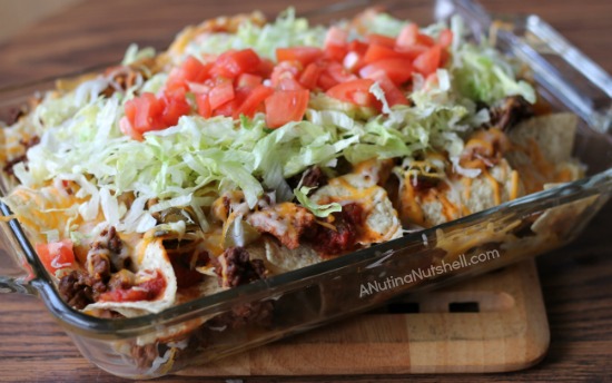 Big game nachos - layered nachos
