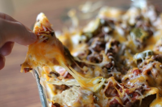 cheesy layered nachos recipe