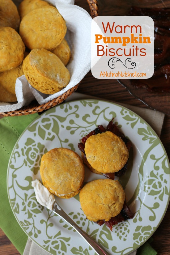 Warm Pumpkin Biscuits #recipe