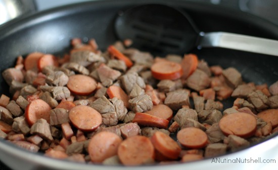 making Brazilian stew