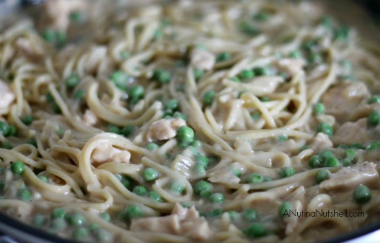 Chicken-Tetrazzini with pasta