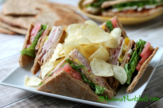 flatbread club sandwich