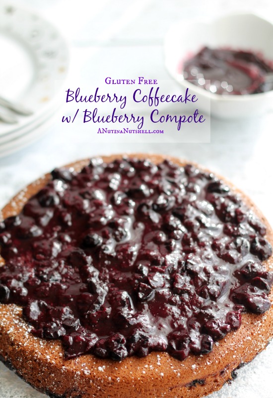 Gluten-Free Blueberry Coffeecake with Blueberry Compote