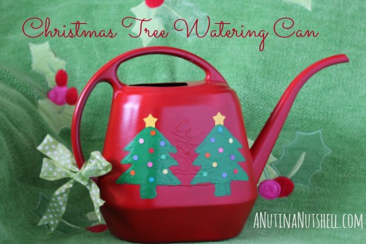 Christmas Tree Watering Can Craft