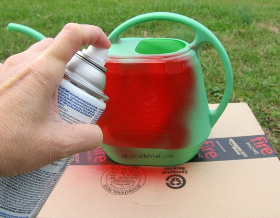 spray paint watering can