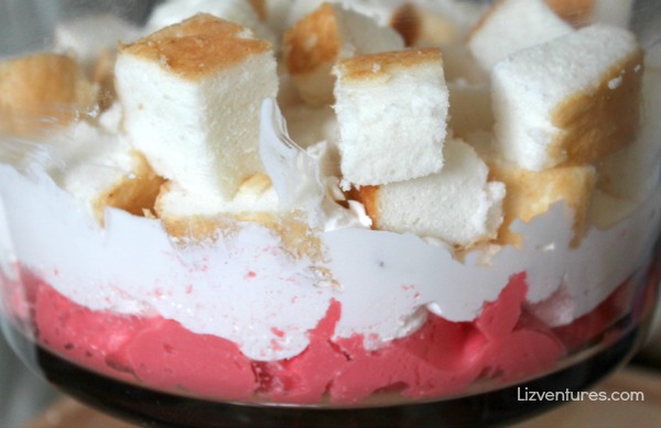 making an angel food cake trifle