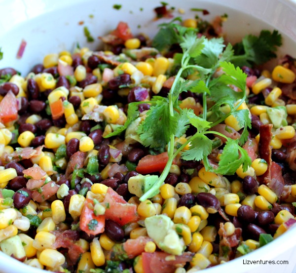 avocado, corn and black bean salsa