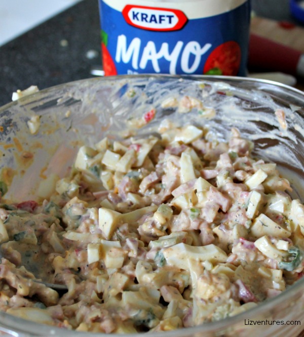 ham and egg salad with mayo