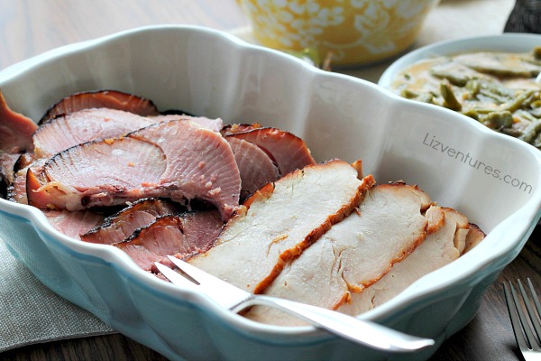 HoneyBaked glazed ham and roast turkey