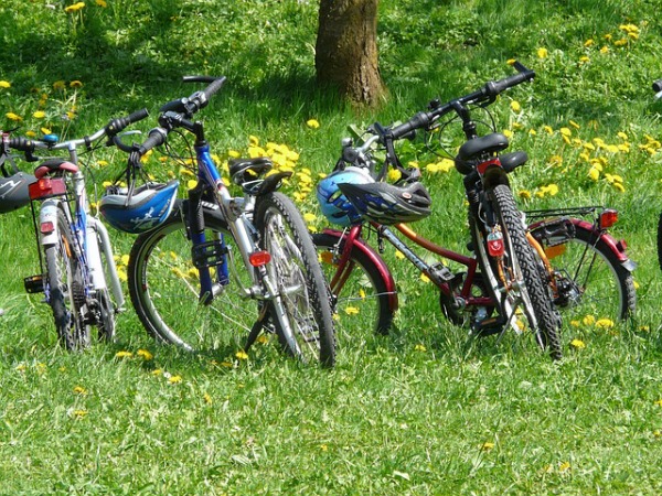 family bike ride