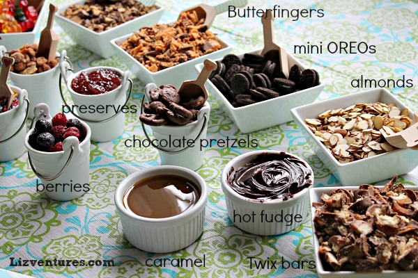 ice cream sundae bar topping ideas